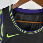 New Orleans Pelicans 2025-26 city edition basketball jersey close-up of jersey number and player name in team colors for basketball fans