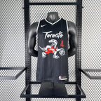 Toronto Raptors 2025-26 city edition basketball jersey angled front view in team colors for basketball fans