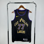 Los Angeles Lakers 2025-26 city edition basketball jersey front view in team colors for basketball fans