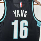 Portland Trail Blazers 2025-26 home basketball jersey angled back view in team colors for basketball fans