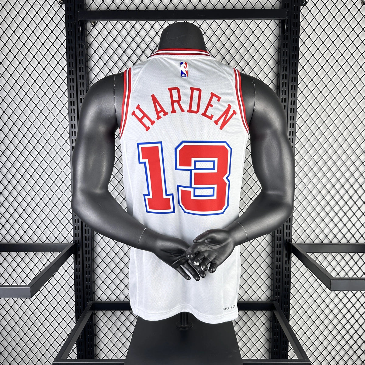 Houston Rockets 2025-26 city edition basketball jersey angled front view in team colors for basketball fans