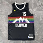 Denver Nuggets 2025-26 city edition basketball jersey angled back view in team colors for basketball fans