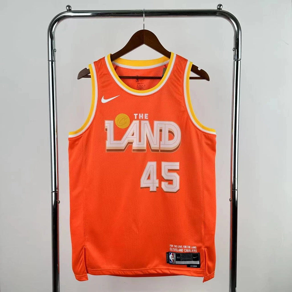 Cleveland Cavaliers 2025-26 city edition basketball jersey front view in team colors for basketball fans