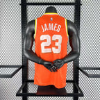 Cleveland Cavaliers 2025-26 city edition basketball jersey angled front view in team colors for basketball fans