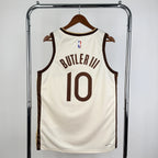 Golden State Warriors 2025-26 city edition basketball jersey back view in team colors for basketball fans