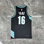Portland Trail Blazers 2025-26 home basketball jersey close-up of jersey number and player name in team colors for basketball fans