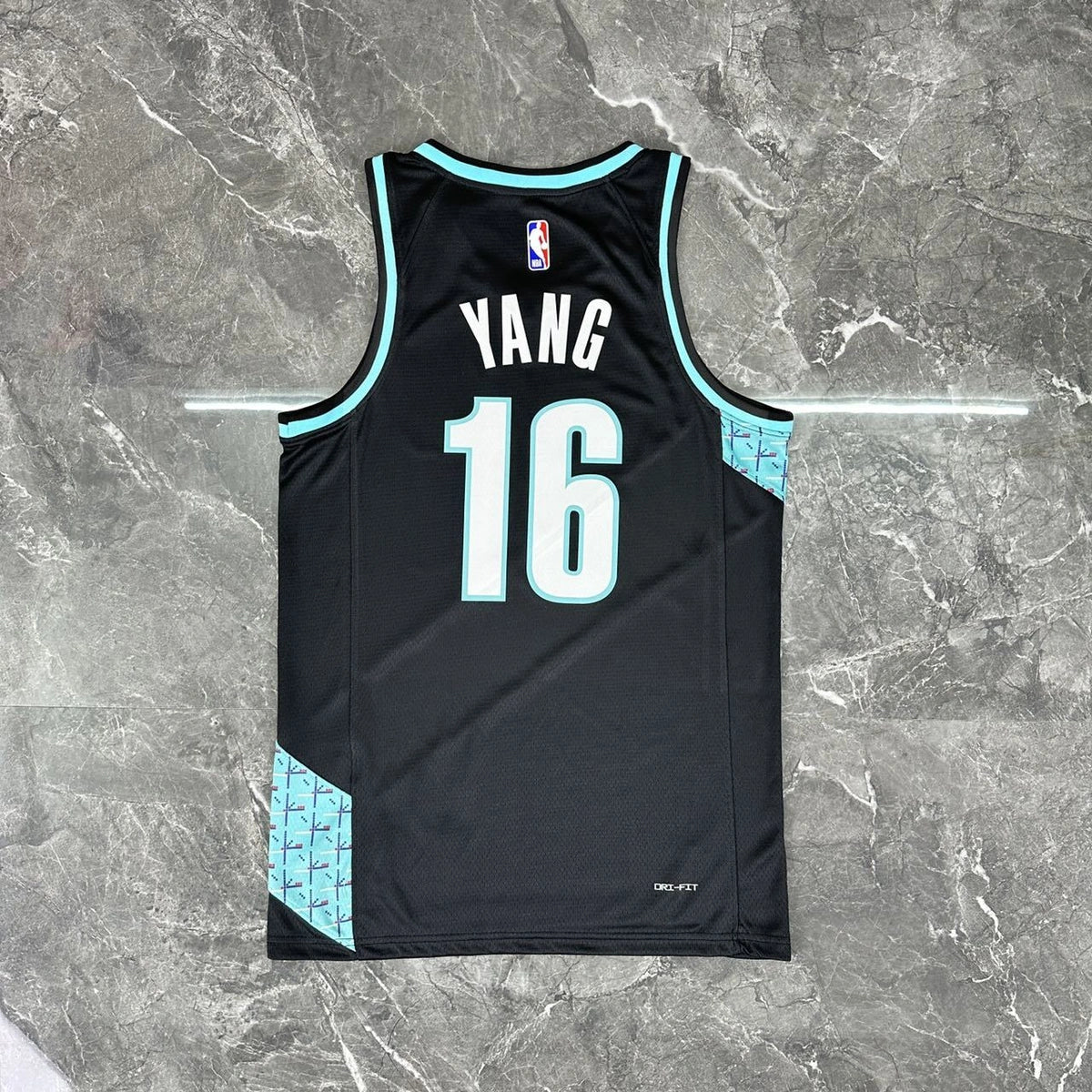 Portland Trail Blazers 2025-26 home basketball jersey close-up of jersey number and player name in team colors for basketball fans