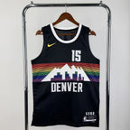 Denver Nuggets 2025-26 city edition basketball jersey front view in team colors for basketball fans