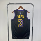 Los Angeles Lakers 2025-26 city edition basketball jersey back view in team colors for basketball fans