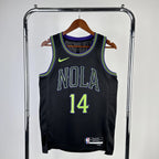 New Orleans Pelicans 2025-26 city edition basketball jersey front view in team colors for basketball fans
