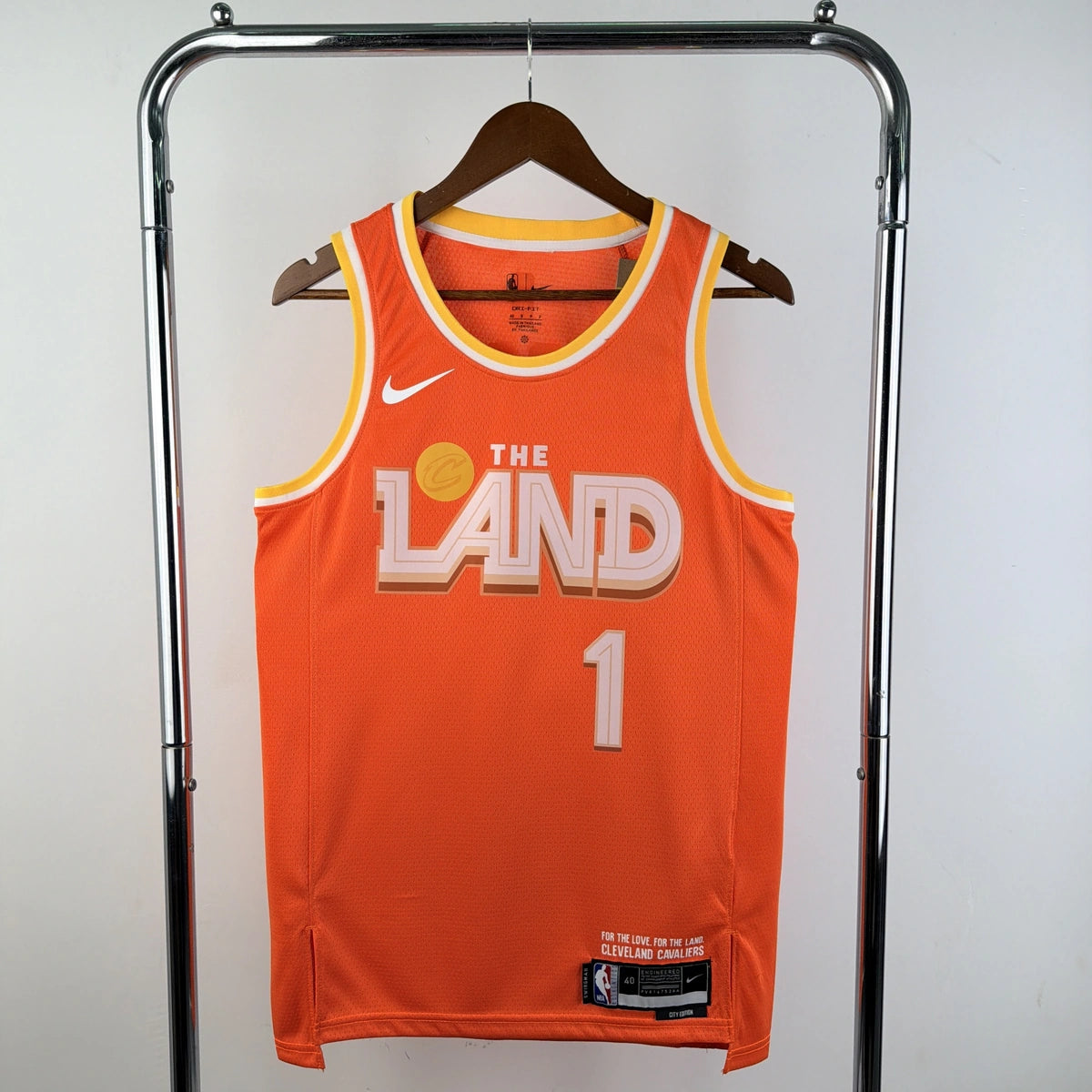 Cleveland Cavaliers 2025-26 city edition basketball jersey front view in team colors for basketball fans