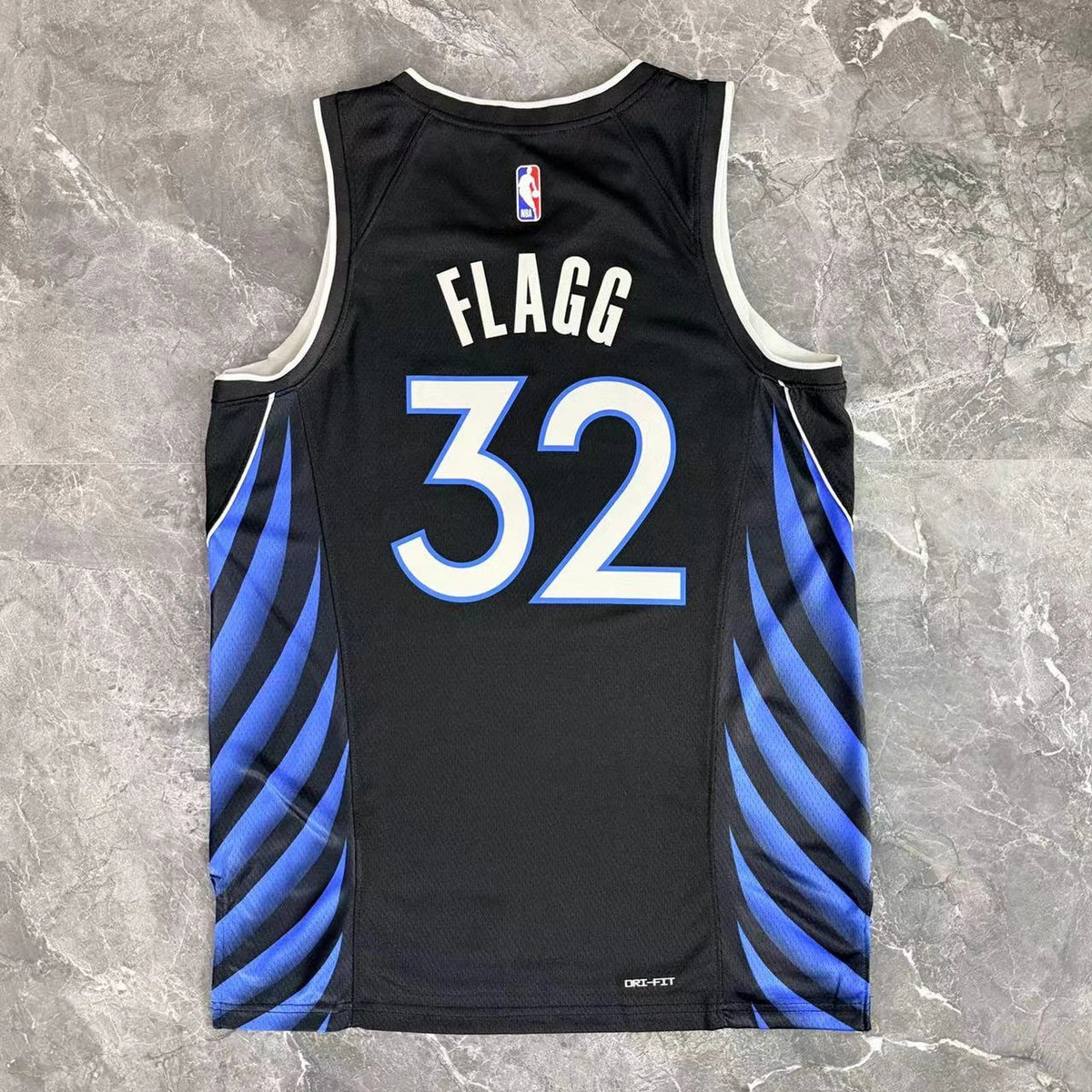 Dallas Mavericks 2025-26 throwback edition basketball jersey angled back view in green for basketball fans