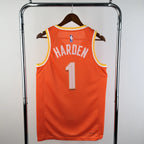 Cleveland Cavaliers 2025-26 city edition basketball jersey close-up of jersey number and player name in team colors for basketball fans