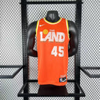 Cleveland Cavaliers 2025-26 city edition basketball jersey angled front view in team colors for basketball fans