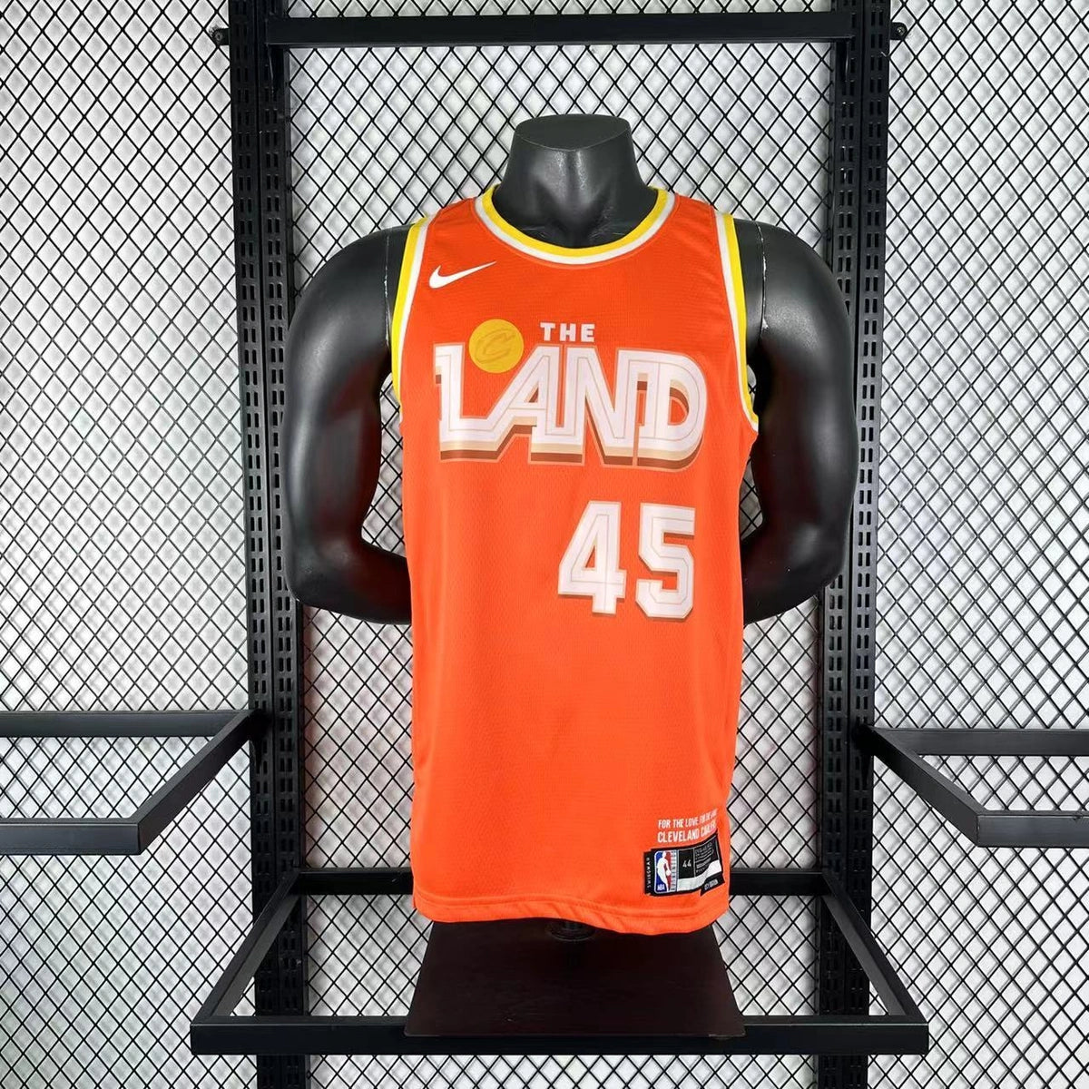Cleveland Cavaliers 2025-26 city edition basketball jersey angled front view in team colors for basketball fans