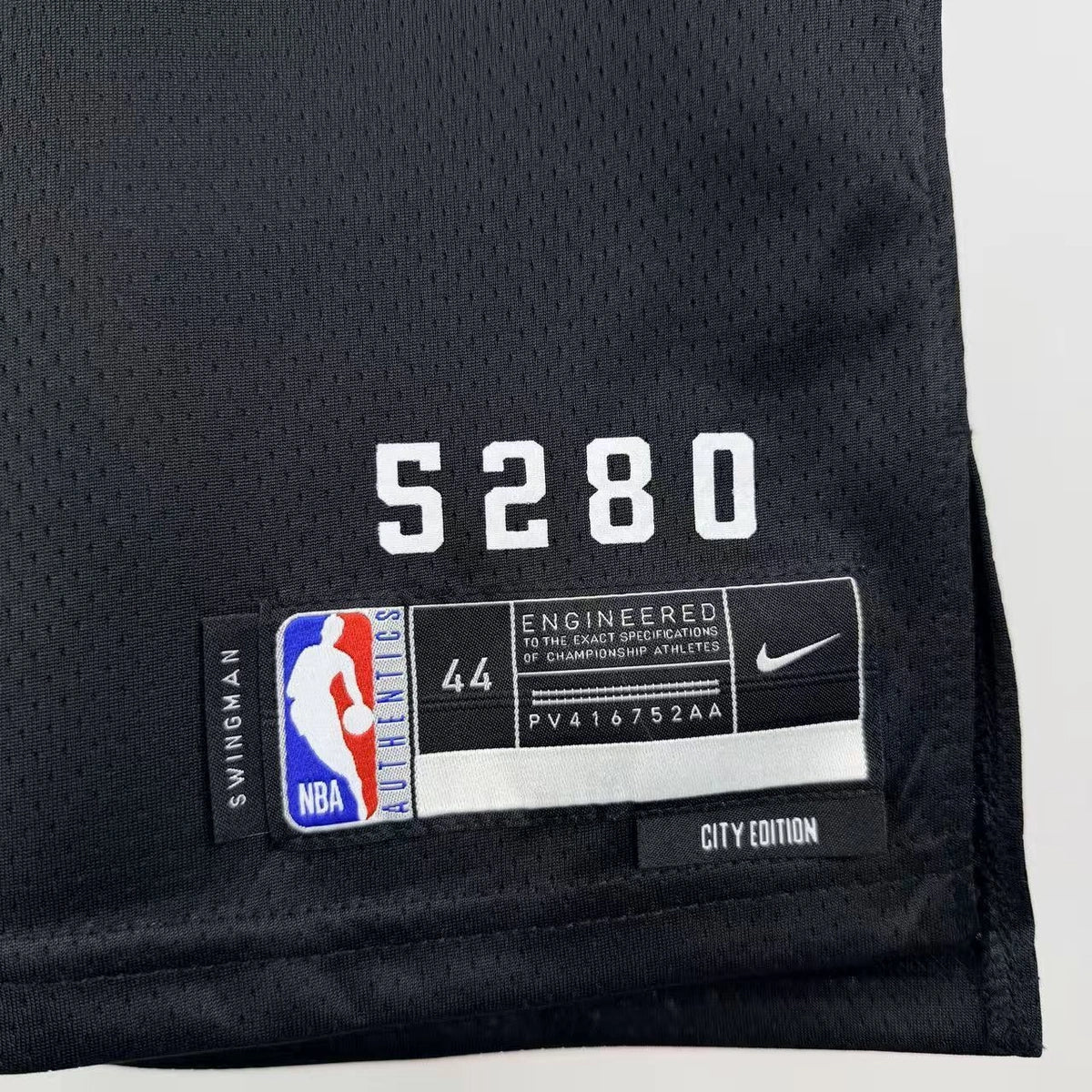 Denver Nuggets 2025-26 city edition basketball jersey additional angle view in team colors for basketball fans
