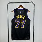Los Angeles Lakers 2025-26 city edition basketball jersey back view in team colors for basketball fans