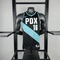Portland Trail Blazers 2025-26 home basketball jersey back view in team colors for basketball fans