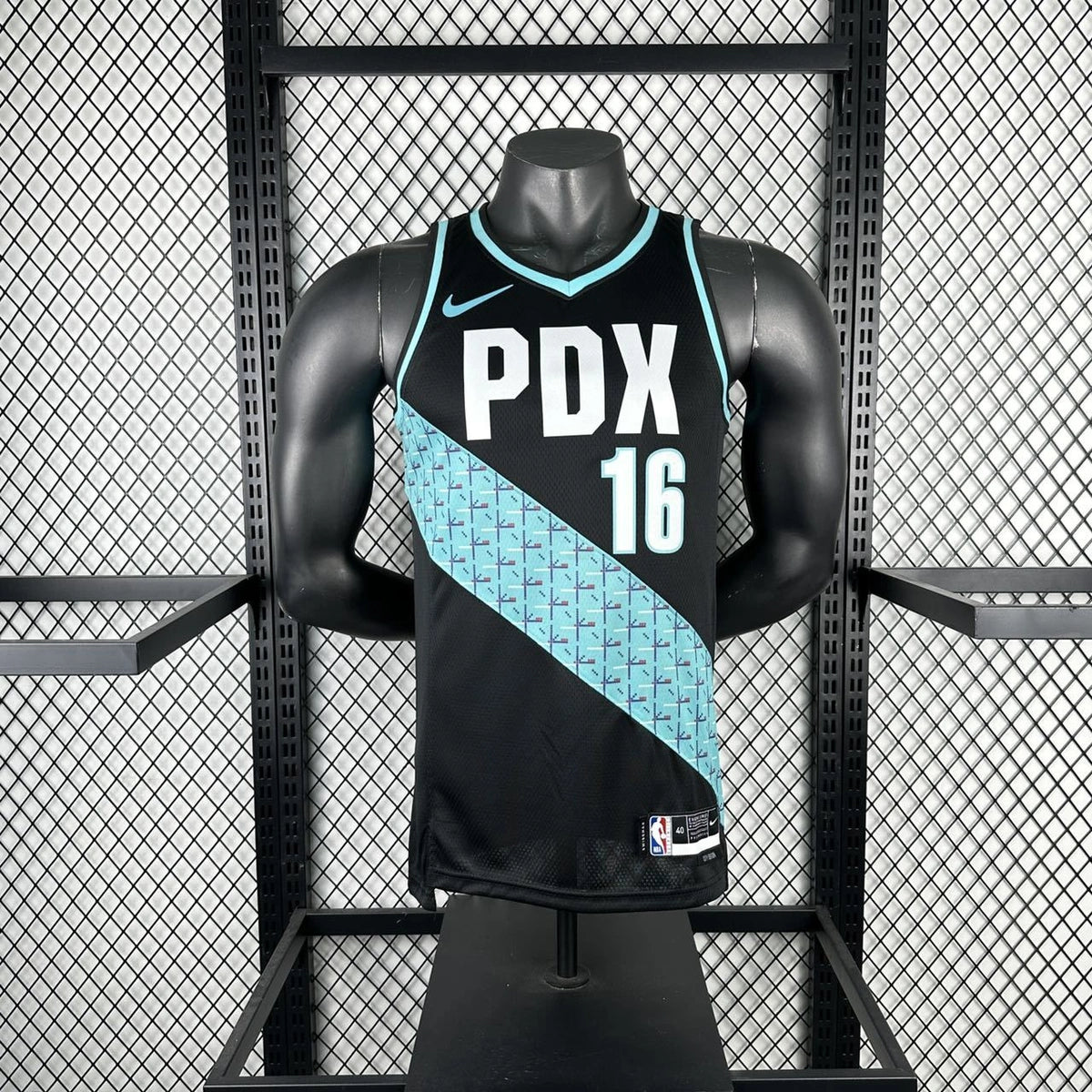 Portland Trail Blazers 2025-26 home basketball jersey back view in team colors for basketball fans