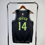 New Orleans Pelicans 2025-26 city edition basketball jersey back view in team colors for basketball fans
