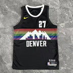 Denver Nuggets 2025-26 city edition basketball jersey side angle view in team colors for basketball fans