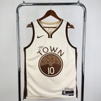 Golden State Warriors 2025-26 city edition basketball jersey front view in team colors for basketball fans