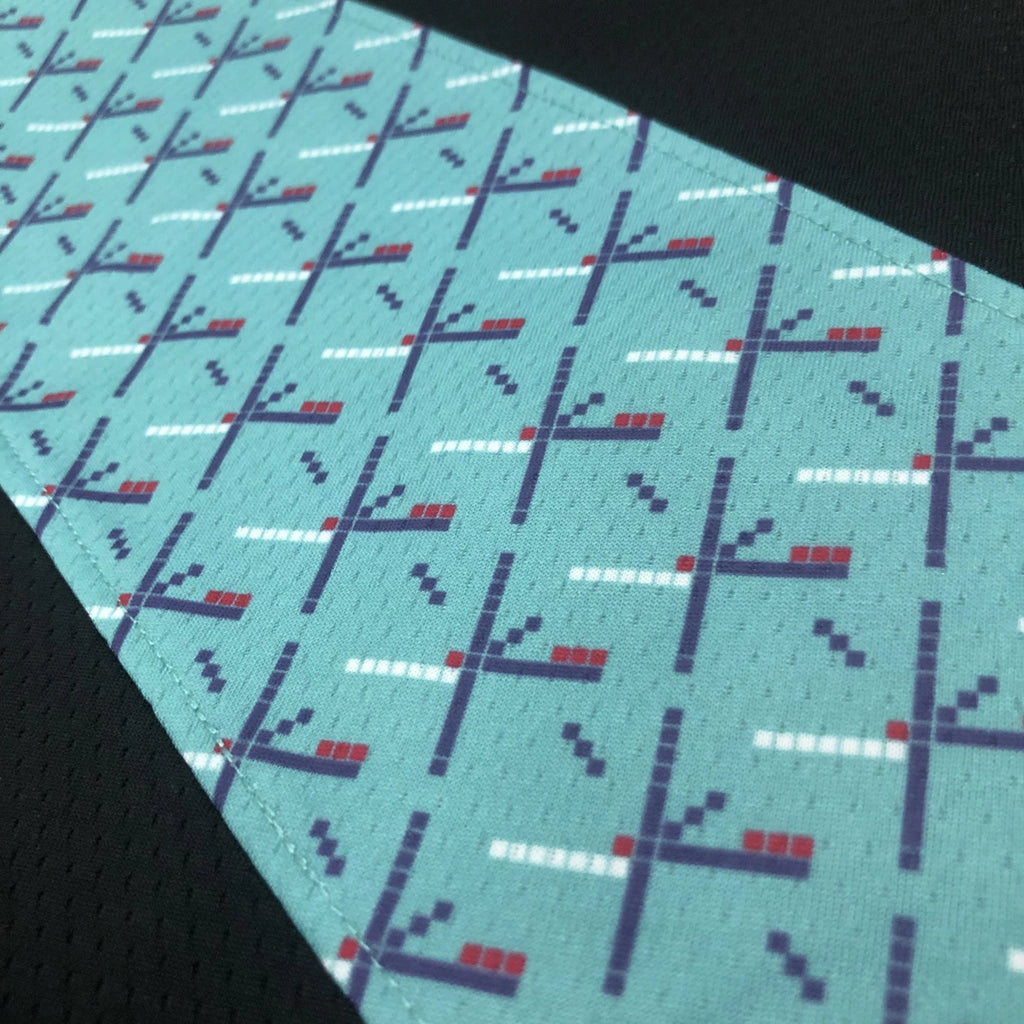 Portland Trail Blazers 2025-26 city edition basketball jersey front flat lay view in team colors for basketball fans